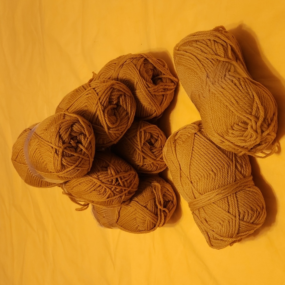 Gold Knitting Yarn